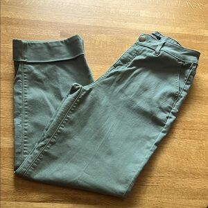 d. jeans stretch Green Straight Leg Jeans with cuff, Casual Wear